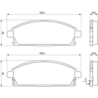 Bremsklötze | NISSAN X-Trail | 0 986 424 715 Bremsklötze | NISSAN X-Trail | 0 986 424 715