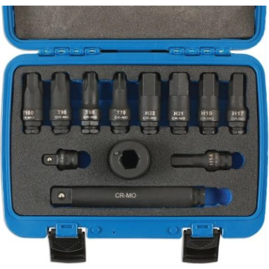 7690 Satz Truck 3"Impact L-Räder, 12 Stück, Hex: 14-17-19-21-22 mm