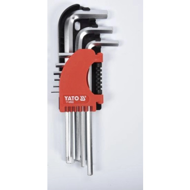 YT-0502 Sechskant-Stiftschlüsselsatz 9Tlg. 2û10 mm Cr-V