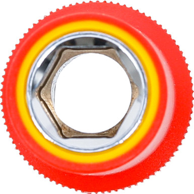 BGS VDE-Steckschlüssel-Einsatz Sechskant | Antrieb Innenvierkant 12,5 mm (1/2"""") | SW 12 mm | 72062