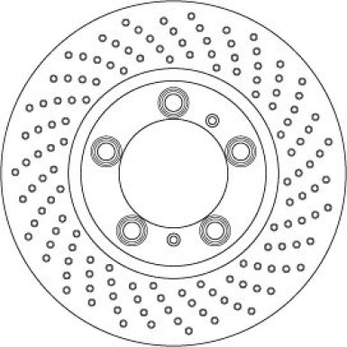 13 481 052 Bremsscheibe VA re PORSCHE Boxster, Cayman 12 TRW SINGLE DF6779S