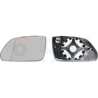 Spiegelglas, Außenspiegel | Skoda Octavia II asphärisch OE 1Z1857521F | 7622835
