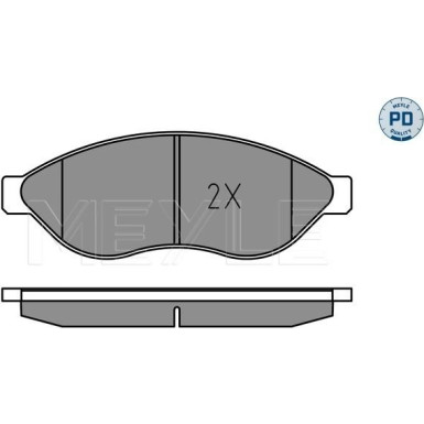 Bremsbelagsatz Fiat P. Ducato/Boxer/Jumper 06- Adowno— 1700 | 025 244 6819-2/PD