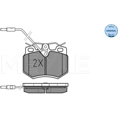 Bremsbelagsatz Citroen P. C15/Visa 84-97 Mit Sensor | 025 210 8017/W