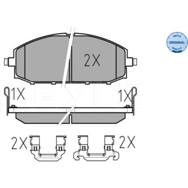 Bremsbelagsatz Nissan P. Patrol 2.8Tdi 98- Mit Sensor | 025 236 1118/W