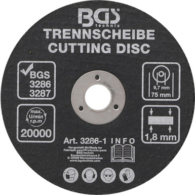 BGS Trennscheibe | Ø 75 x 1,8 x 9,7 mm | 3286-1