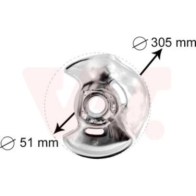 VAN WEZEL Spritzblech, Bremsscheibe | 3024371
