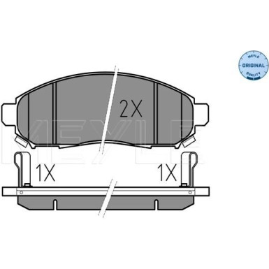 Bremsbelagsatz Nissan P. Navara 2.5Dci 05- Mit Sensor | 025 242 2716/W