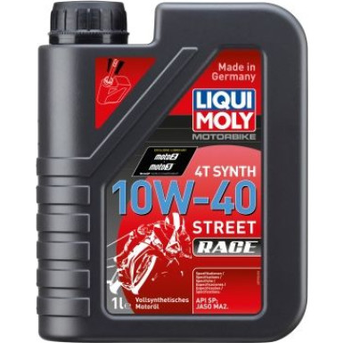 Liqui Moly Motorbike 4T Synth 10W-40 Street Race 1 l | 20753 | 1 Liter Kanister Kunststoff