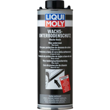 Liqui Moly Wachsunterbodenschutz anthrazit/schwarz 1 l | 6102 | schwarz, 1L Dose Blech