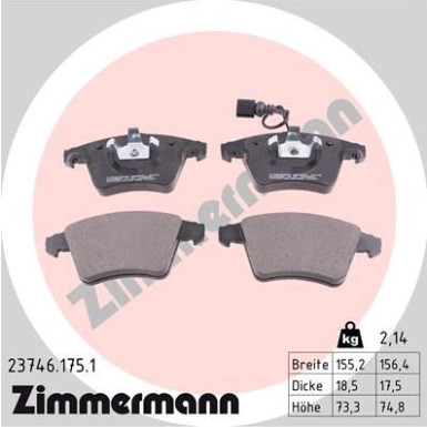 ZIMMERMANN Bremsbeläge