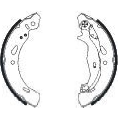 91069200 Bremsbackensatz 91069200 Bremsbackensatz