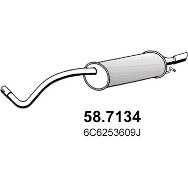 Endschalldämpfer VW Polo 09 58.7134