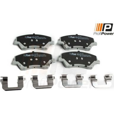 PROFIPOWER Bremsbelagsatz, Scheibenbremse 1B1299