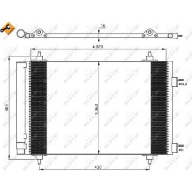 Kondensator, Klimaanlage EASY FIT 35611