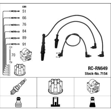 NGK | Zündleitungssatz 7154