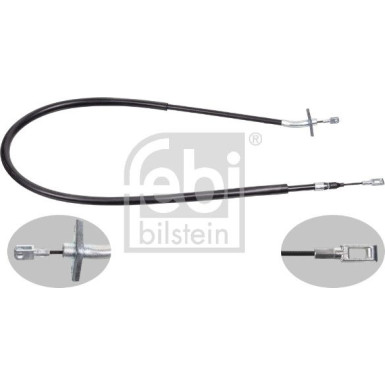 FEBI BILSTEIN Handbremsseil Seilzug Festellbremse