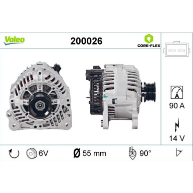 VALEO Generator 200026 VALEO CORE-FLEX