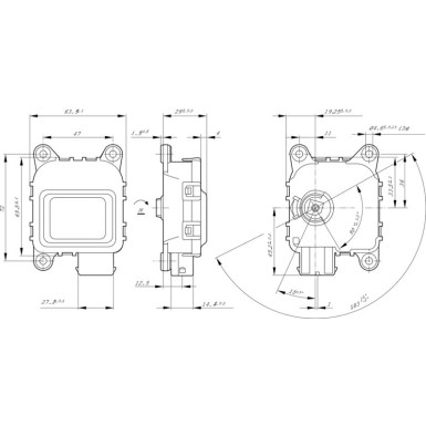 0 132 801 141 Stellelement, Heizklappe