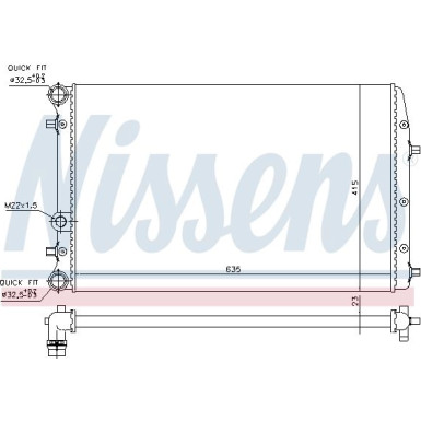 Wasserkühler PKW | VW Polo (9N) 01 | 652711