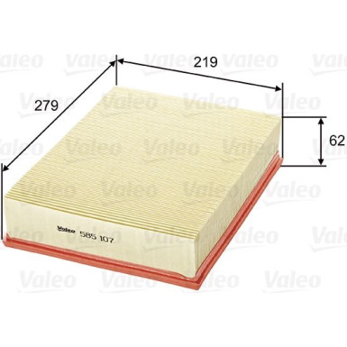 VALEO Luftfilter | 585107