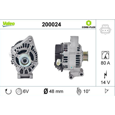 VALEO Generator 200024 VALEO CORE-FLEX