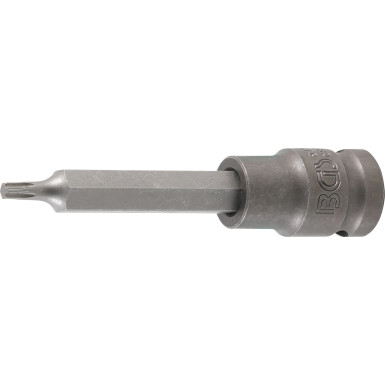 BGS Kraft-Bit-Einsatz | Länge 100 mm | Antrieb Innenvierkant 12,5 mm (1/2"""") | T-Profil (für Torx) T25 | 5470