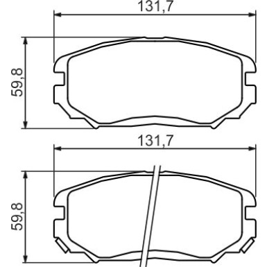 Bremsklötze | HYUNDAI,KIA | 0 986 494 374