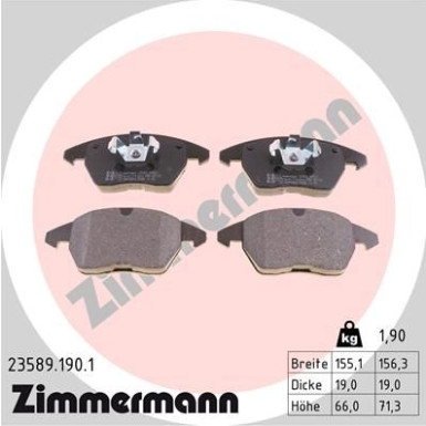 ZIMMERMANN Bremsbeläge