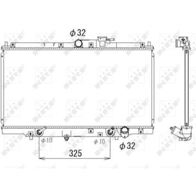Kühler, Motorkühlung | NRF53328 Kühler, Motorkühlung | NRF53328