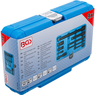 BGS Kraft-Verlängerungs-Satz | 6,3 mm (1/4"""") / 10 mm (3/8"""") / 12,5 mm (1/2"""") | 9-tlg | 25145