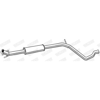 WALKER Mittelschalldämpfer