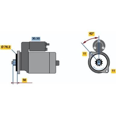 Starter | PORSCHE 911,Boxster,Cayman,Carrera GT | 0 986 022 470 Starter | PORSCHE 911,Boxster,Cayman,Carrera GT | 0 986 022 470