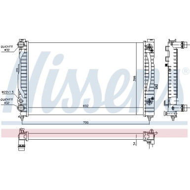 Wasserkühler PKW | AUDI A 4 1,6-1,8 AUT. 96 | 60229