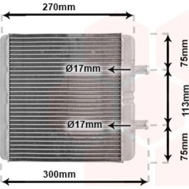 VAN WEZEL Wärmetauscher, Innenraumheizung