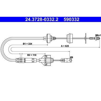 ATE Kupplungsseil ATE Kupplungsseil