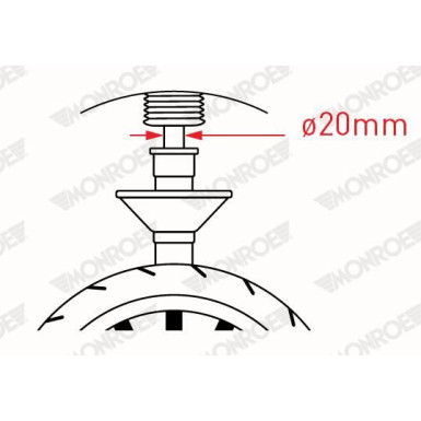 MONROE ORIGINAL VA | MERCEDES Citan 12 | R7612 MONROE ORIGINAL VA | MERCEDES Citan 12 | R7612