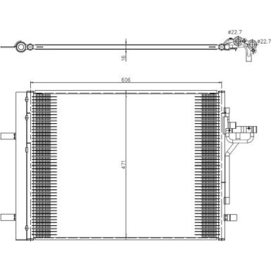 NRF Kondensator, Klimaanlage 350375 EASY FIT