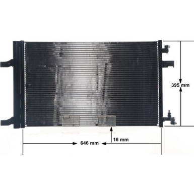 Kondensator, Klimaanlage BEHR AC 637 000S