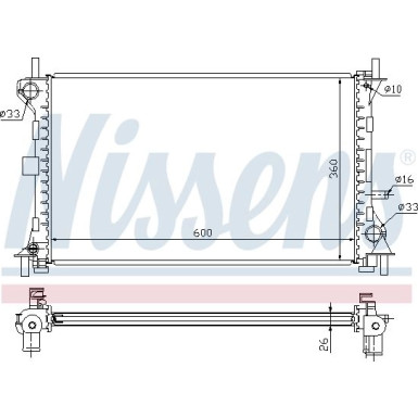 Wasserkühler PKW | FORD FOCUS 1,6 A/T 98 | 62052