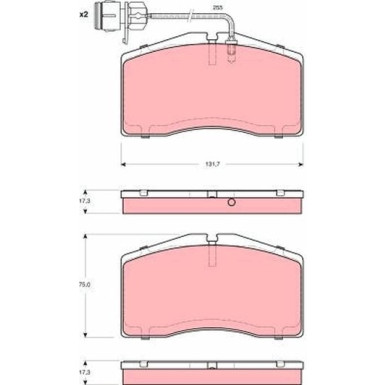 Bremsklötze VA | AUDI A8 4.2,S8 94 | GDB1523