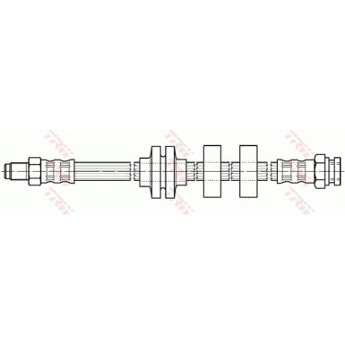 Bremsschlauch | FIAT MULTIPLA 1.6 00-10 | PHB491