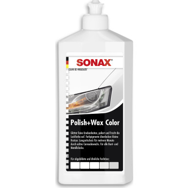 SONAX | Polish&Wax Color weiß 500ml NanoPro | 02960000