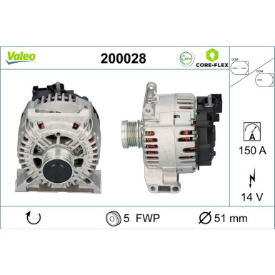 VALEO Generator 200028 VALEO CORE-FLEX