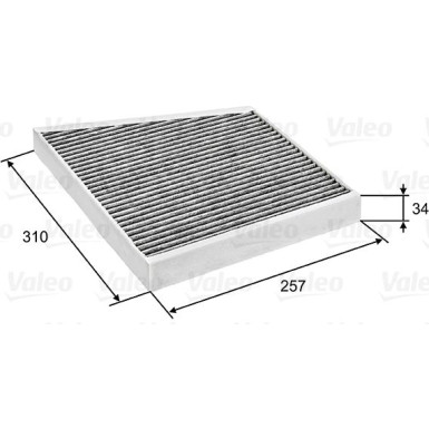 VALEO Innenraumfilter 698741 VALEO Innenraumfilter 698741