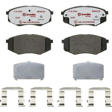 BREMBO Bremsklötze Xtra VA | HYUNDAI ix20 KIA Soul 09-19 | P 30 055X BREMBO Bremsklötze Xtra VA | HYUNDAI ix20 KIA Soul 09-19 | P 30 055X