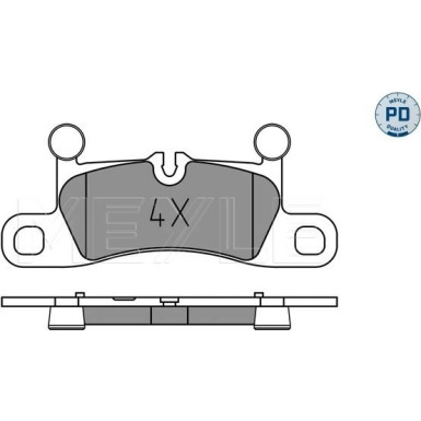 025 251 4316/PD Bremsbelagsatz, Scheibenbremse MEYLE-PD: Advanced performance and design.