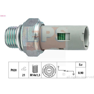 Íldruckschalter Made in Italy - OE Equivalent 1.800.153