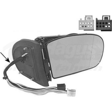 VAN WEZEL Außenspiegel 3032858 HAGUS