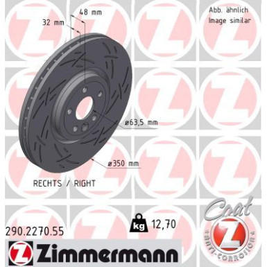 ZIMMERMANN Bremsscheibe | 290.2270.55
